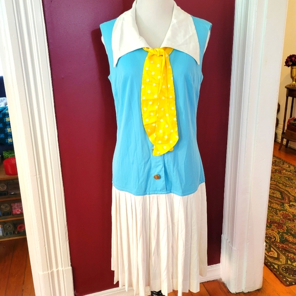 Vintage Dresses | Vintage 60s Drop Waist Sailor Dress | Color: Gold | Size: M | Carriedawaysf's Closet